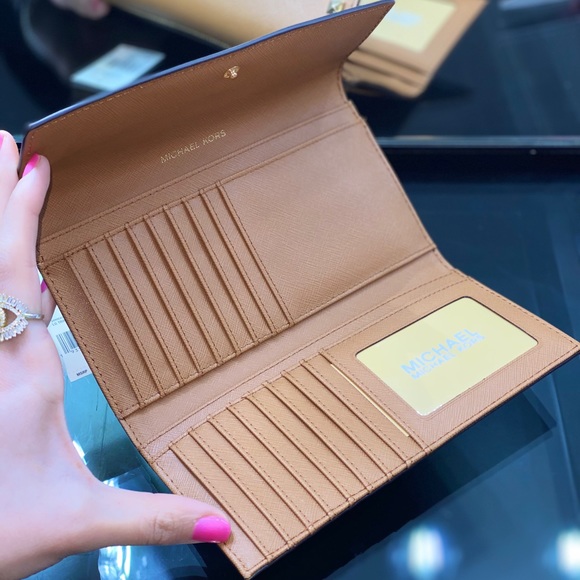 Michael Kors Studded Leather Trifold Wallet - Picture 6 of 8